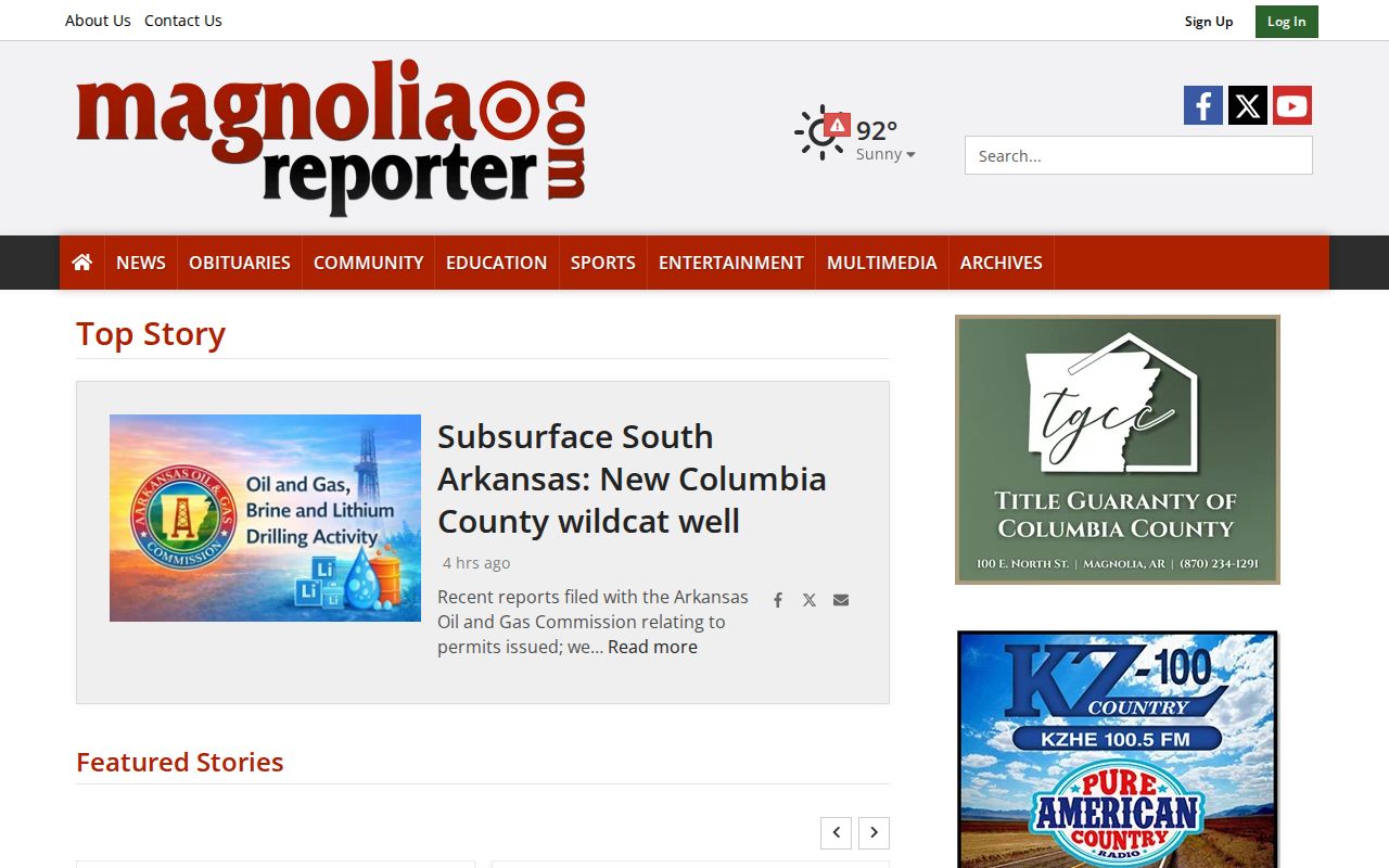 Magnolia Reporter source for selected Magnolia arrest news